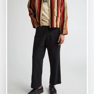 Bode Knolly Brook Twill Trousers Black Mens 34 vintage aesthetic Designer Retro